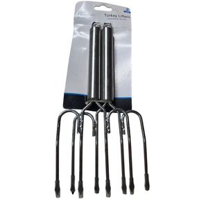 Mainstays Turkey Lifters 2 Pack Stainless Steel Roast Forks MS67-020-020-12 G3